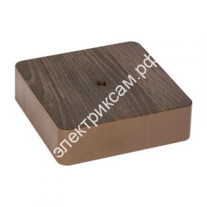 Коробка разветвительная KMP-030-032 (100х100х25) тёмн. дер. EKF PROxima / 984294 / - картинка 1