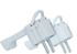 Вилка Navigator 61 365 NCA-PL06-16A-E-WH плоская с/з белая / 2092899 / - картинка 1