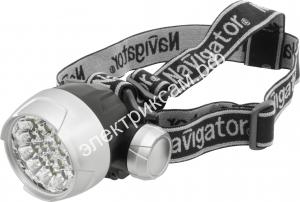 94946 NPT-H01-3AAA фонарь налобный 25LED Пластик 3хАAA(R03) в комплект не входят дальность освещения 20м Navigator / 0365121  - картинка 1