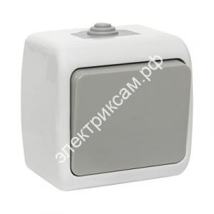 Мурманск Выключатель 1 -клавишный 10А IP54 серый EKF / 983424 / - картинка 1