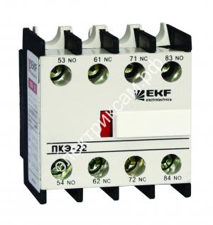 Приставка контактная ПКЭ-22 2NO+2NC EKF  (5 шт в уп.) / 971460 / - картинка 1