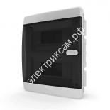 CVK 40-18-1 Щит встраиваемый пластиковый 18 мод. IP41  прозрачная черная дверца / 9650070 / - картинка 1