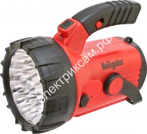 94960 NPT-SP06-ACCU фонарь 23LED+18LED+4 red LED Пластик аккум. 4В, 2Ач; дальность освещения 70м Navigator / 0365143 / - картинка 1