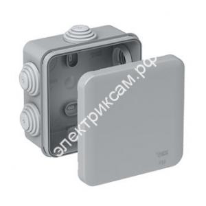 IMT35092нг 85х85h40мм IP55 72шт/кор-коробка ответвительная ОУ с крышкой 6 вводов полипропилен серая Schneider Electric / 4961 - картинка 1