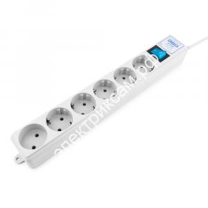 SPL(5+1)-16B-P-3М 3,0 м 16А 3,5кВт серый Power Cube PRO LC контур фильтр сетевой / 4750159 / - картинка 1
