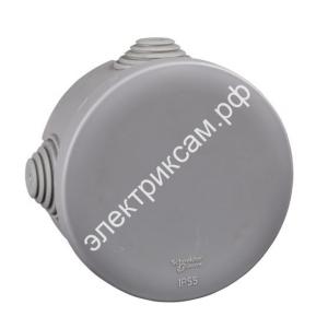 IMT35094нг D80h45мм IP55 96шт/кор-коробка ответвительная ОУ с крышкой 4 ввода полипропилен серая Schneider Electric / 4961542 - картинка 1