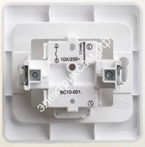 ВС10-001b ЭТЮД-выкл.СУ однокл.белый 10А Schneider Electric (20 шт в уп.) / 38201 / - картинка 1