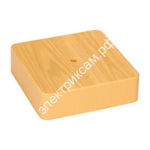 Коробка разветвительная KMP-030-032 (100х100х25) светл. дер. EKF PROxima / 984293 / - картинка 1