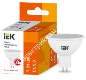 Лампа светодиодная ECO MR16 софит 7Вт 230В 3000К GU5.3 / 2914964 / - картинка 1