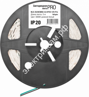 71701 NLS-3528CW60-4.8-IP20-12V-Pro R5 Светодиодная лента Navigator / 2092051 / - картинка 1