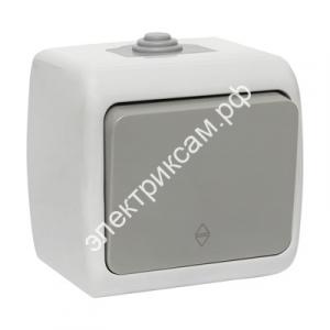 Мурманск Выключатель проходной 1-клавишный 10А IP54 серый EKF / 983426 / - картинка 1
