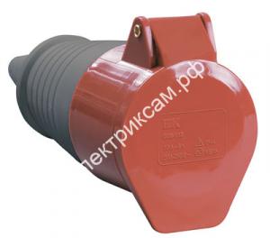 225(3Р+РЕ+N)32А IP44-розетка кабельная переносная 380В / 40025 / - картинка 1