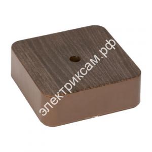 Коробка разветвительная KMP-030-030 (75х75х25) тёмн. дер. EKF PROxima / 984288 / - картинка 1