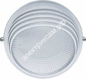 94817 NBL R3-60Вт IP54 бел-светильник влагозащищенный метал круг реснички белый Е27ф Navigator / 03087 / - картинка 1