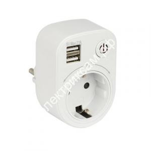 Розеточный блок с USB SB-01 EKF PROxima / 983736 / - картинка 1
