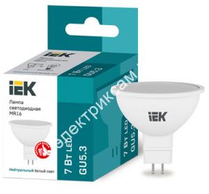 Лампа светодиодная ECO MR16 софит 7Вт 230В 4000К GU5.3 / 2914965 / - картинка 1