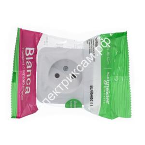 BLNRA000111 розетка О/У без заземления без шторок изол.пл.16А 250В белый BLANCA (18 шт в уп.) / 421439 / - картинка 1