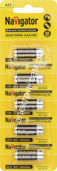 20696 61464 NBT-NE-A23-BP5 Элемент питания Navigator (5 шт в упак.) / 2092510 / - картинка 1