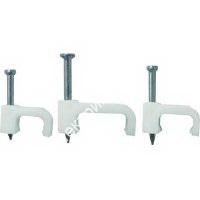 Скоба крепежная квадратная (плоская) 4мм (1уп.-50 шт) EKF  (1 упак в уп.) / 974953 / - картинка 1