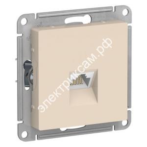 ATN000283 Розетка компьютерная RJ45 механизм бежевый ATLASDESGN (10 шт в уп.) / 3883283 / - картинка 1