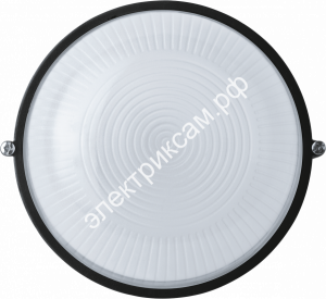 94811 NBL R1-60Вт IP54 чёрн-свет.влагозащ.метал.круг чёрный Е27ф Navigator / 03074 / - картинка 1