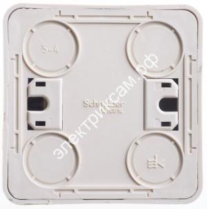 ВА10-002к ЭТЮД-выключатель ОУ двухклавишный кремовый 10А Schneider Electric (25 шт в уп.) / 38274 / - картинка 1