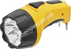 94951 NPT-CP03-ACCU фонарь 4LED Пластик аккум. 4В, 0.5 Ач;   дальность освещения 40м Navigator / 0365149 / - картинка 1
