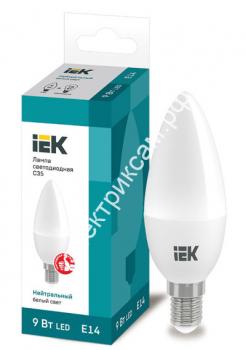 LLE-C35-9-230-40-E14 Лампа светодиодная ECO C35 свеча 9Вт 230В 4000К E14 / 2918316 / - картинка 1