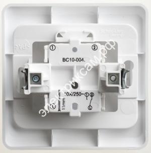 ВС10-004b ЭТЮД-переключ.СУ однокл.белый 10А Schneider Electric (20 шт в уп.) / 38203 / - картинка 1