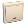 ВС10-005k ЭТЮД-выключатель СУ одноклавишный индикация кремовый 10А Schneider Electric (20 шт в уп.) / 38254 /