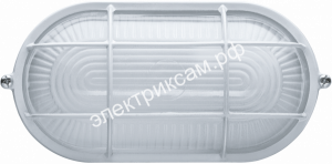 94801 NBL 02-60Вт IP54 бел-свет.влагозащ.метал.овал реш.белый Е27ф Navigator / 03079 / - картинка 1