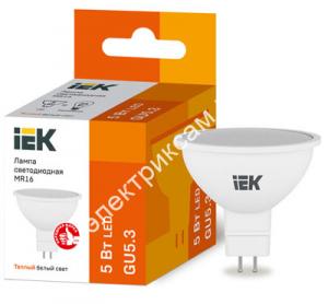 Лампа светодиодная ECO MR16 софит 5Вт 230В 3000К GU5.3 / 2914962 / - картинка 1