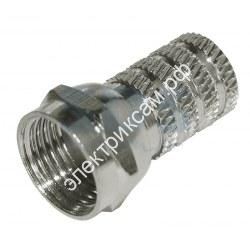 Разъем F-штекер резьбовой RG6  Тайвань Rexant / 403000 / - картинка 1