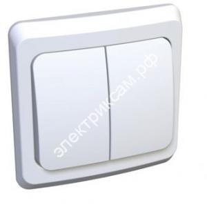 ВС10-002b ЭТЮД-выкл.СУ двухкл.белый 10А Schneider Electric (20 шт в уп.) / 38202 / - картинка 1
